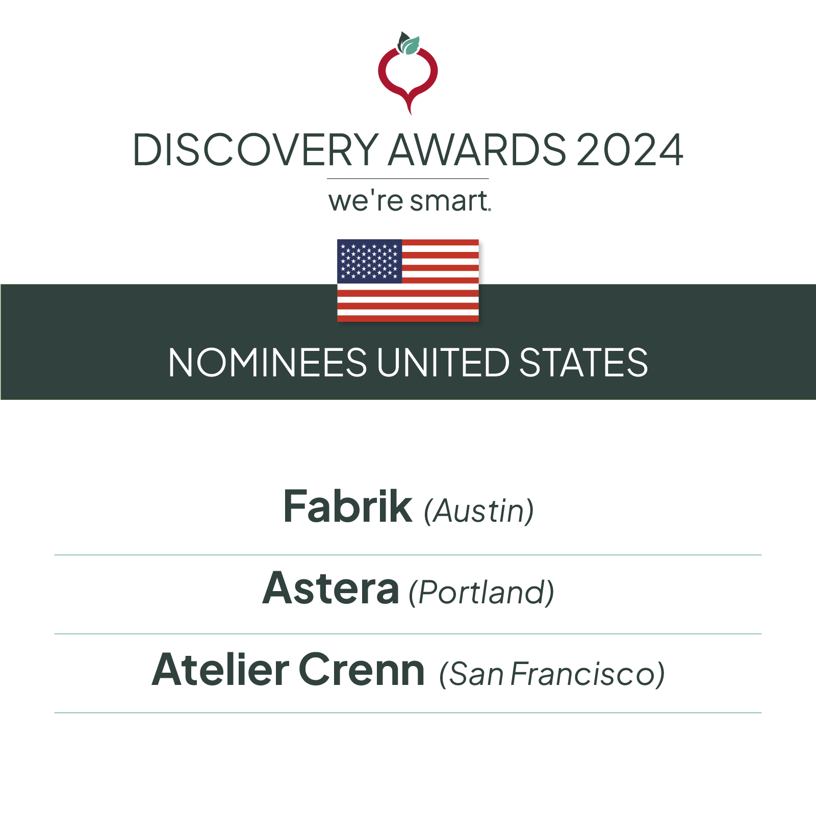 Nominees Discovery Award 2024 - USA