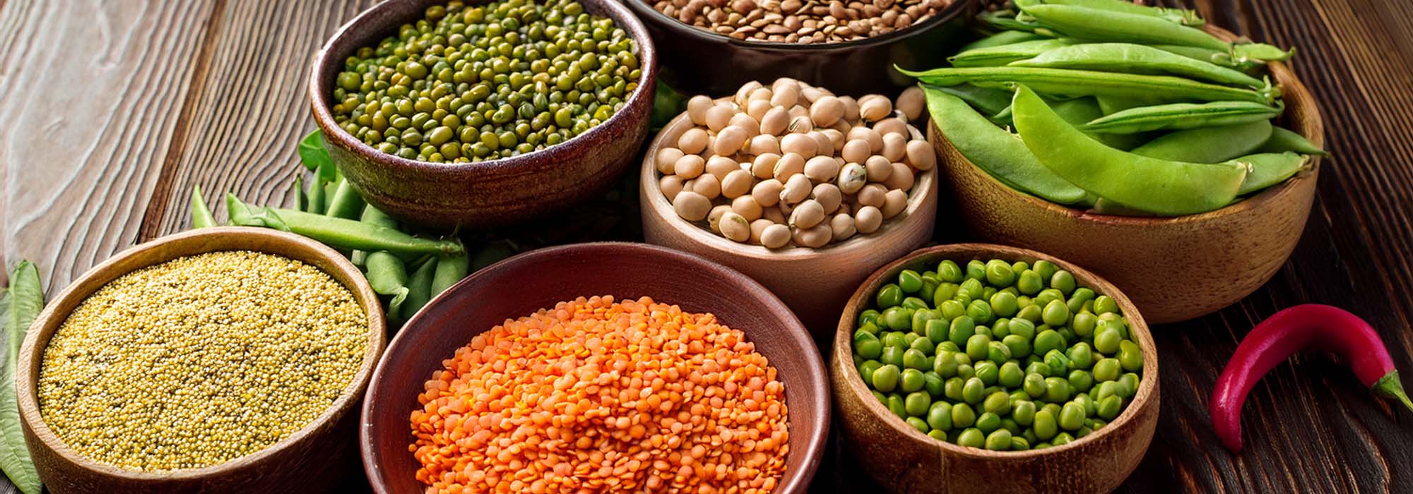 Legumes and vegetables