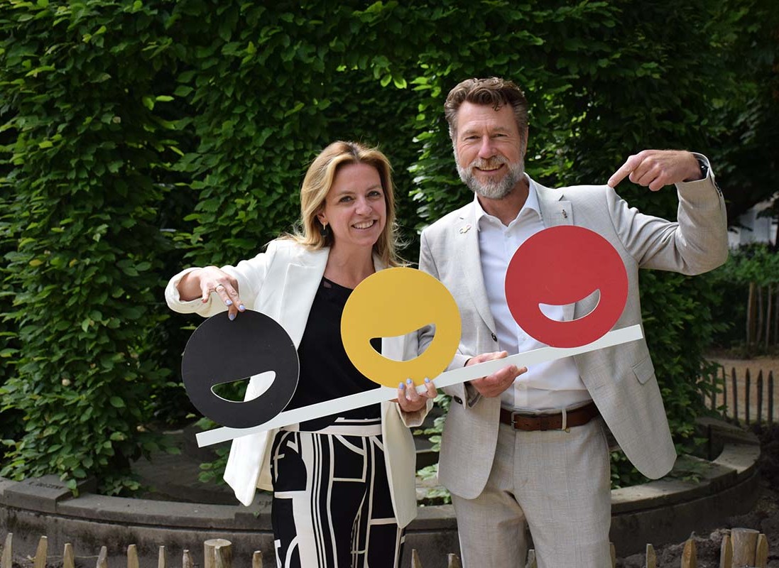 Tine Vandervelden and Bart Buysse (CEO fevia)