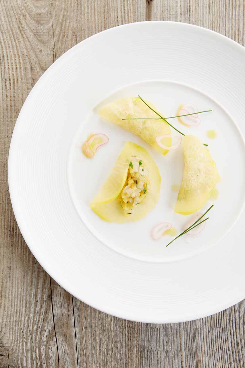 Recipe yellow beet ravioli