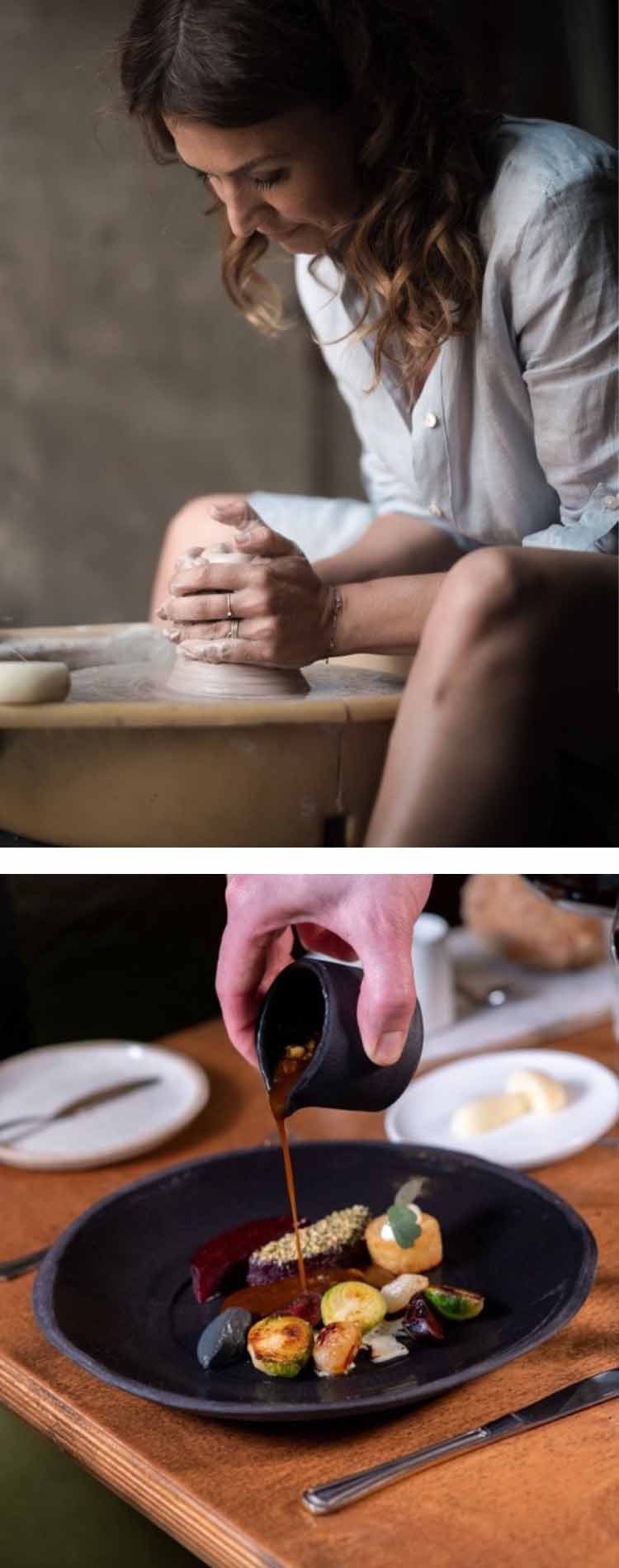 Ilse De Vis and the Folia plate (photo Ilse: Wim Demessemaekers photo Folia: Axelle Verhoustraeten