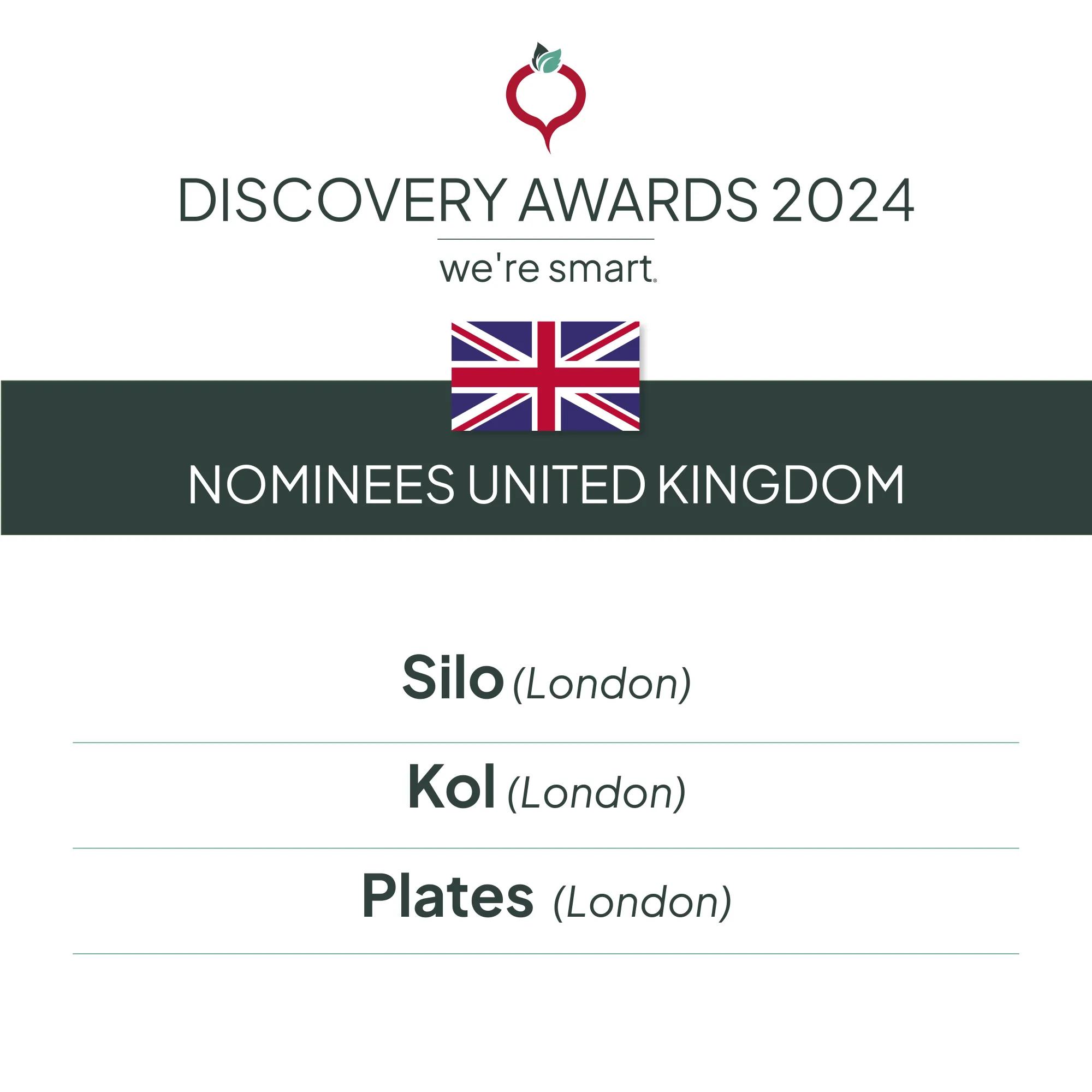Nominees Discovery Award 2024 - UK