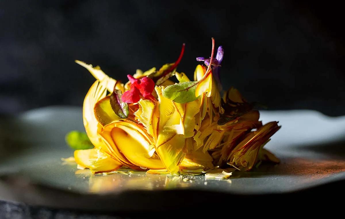 Dish with wild Ceasars Mushroom (Oronge) by Xavier Pellicer – Healthy Kitchen
