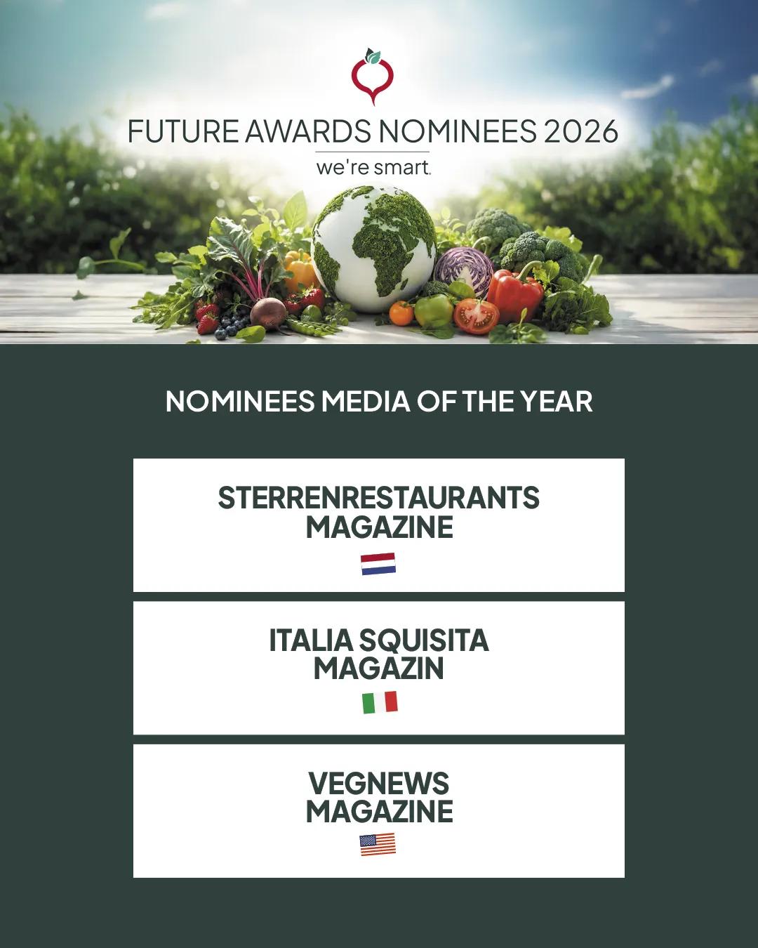 Future Award nominees 2026-media
