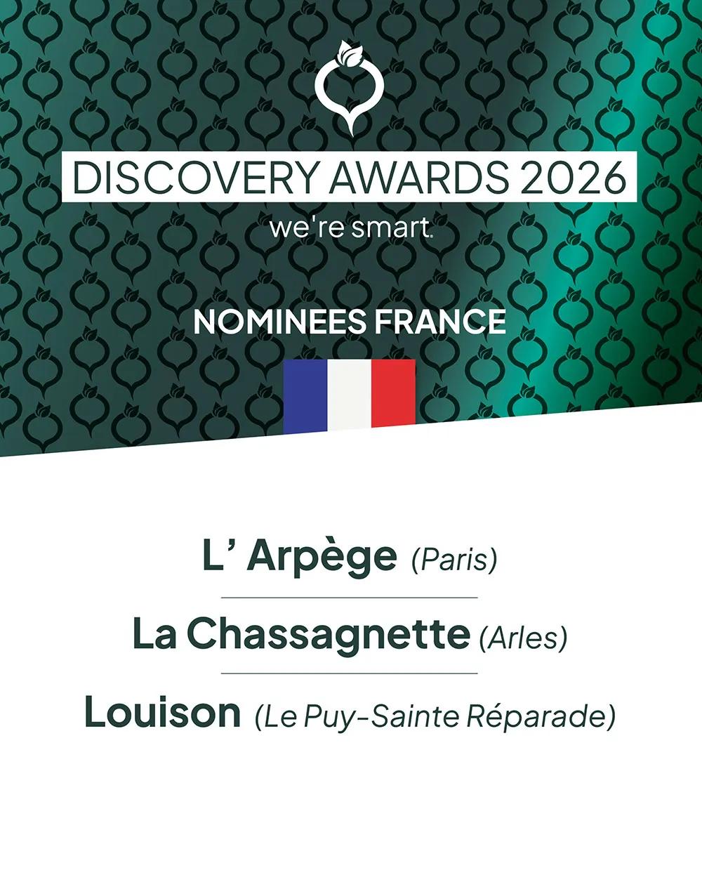 Discovery nonminees 2026 for France