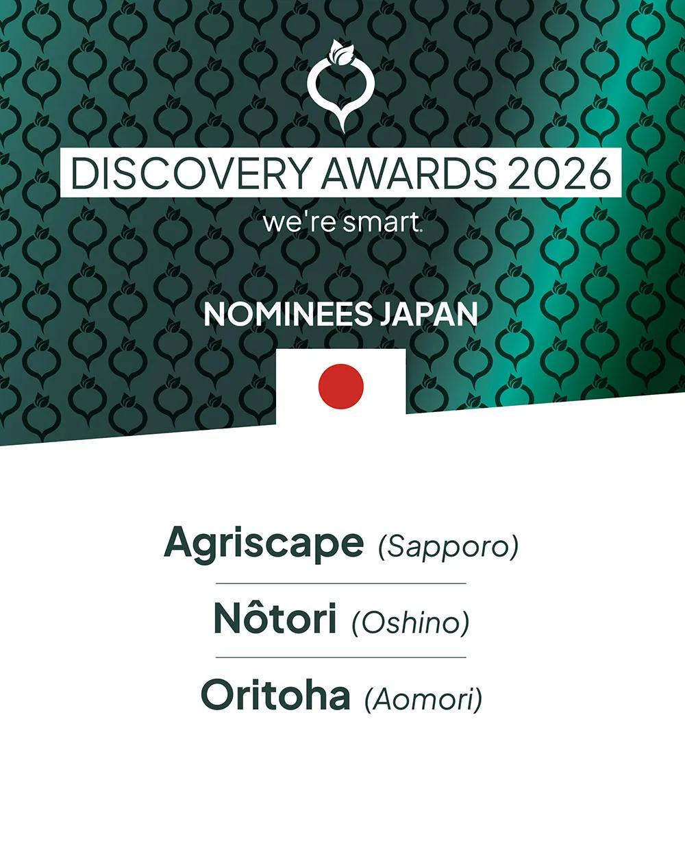 Discovery nonminees 2026 for Japan