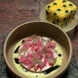 Coconut cream – Palm heart – Physalis – Seaweed – Rosehip