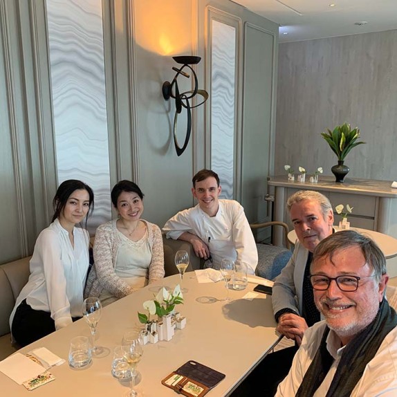 Happy moment at Sezanne Tokyo together with chef Daniel Calvert, Kyoko Nakayama, Sakiko Yamada and Henk de Bruin