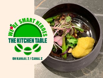 Wok of broccoletti, cashew, tamari, red onion, légumaise Vietnam, cress