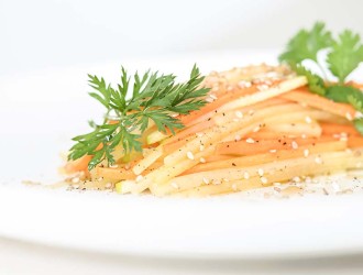 Yacon & Carrot Salad with Sesame, Lemon & Coriander